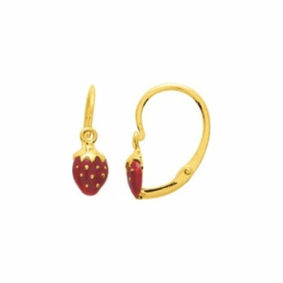 Boucles d'oreilles coeurs en or jaune