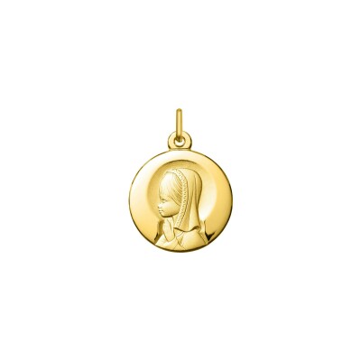 Médaille Vierge en or jaune