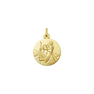 Médaille Saint-Christophe en or jaune
