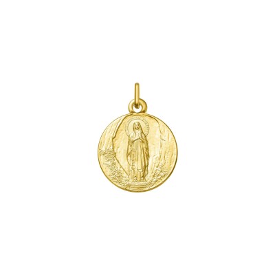Médaille Vierge Lourdes en or jaune