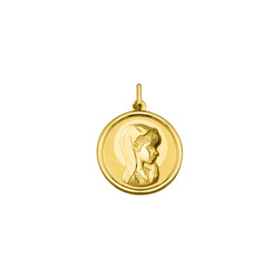 Médaille Vierge en or jaune