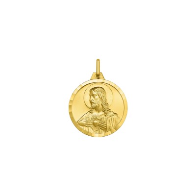 Médaille Sacré-Cœur en or jaune