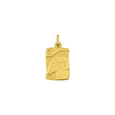 Pendentif zodiaque Bélier en or jaune