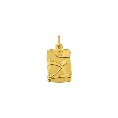 Pendentif zodiaque Sagittaire en or jaune