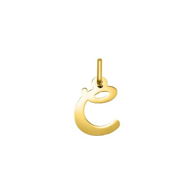 Pendentif initiale lettre C en or jaune