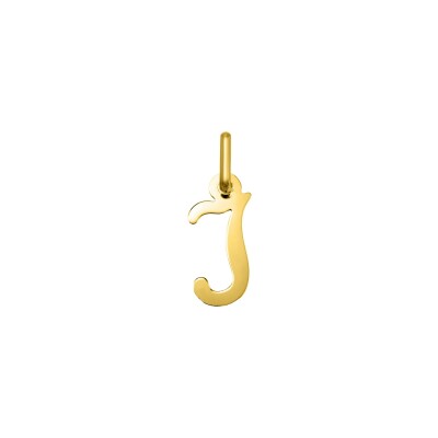 Pendentif initiale lettre I en or jaune