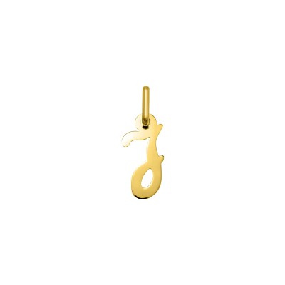 Pendentif initiale lettre J en or jaune