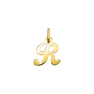 Pendentif initiale lettre R en or jaune