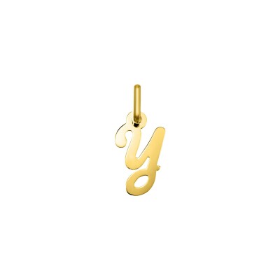 Pendentif initiale lettre Y en or jaune
