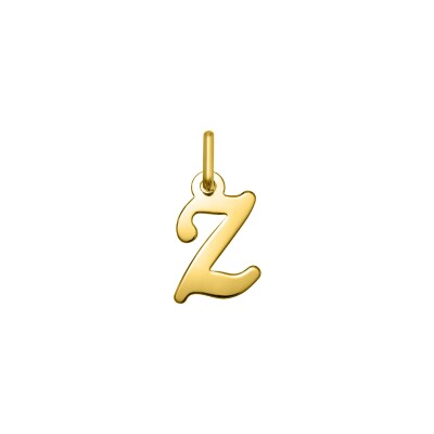 Pendentif initiale lettre Z en or jaune