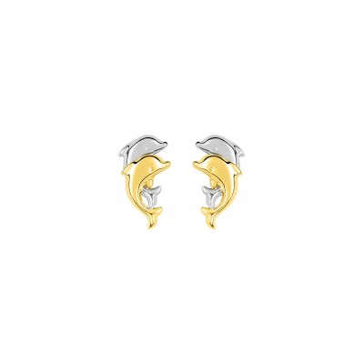 Clous d'oreilles en or jaune