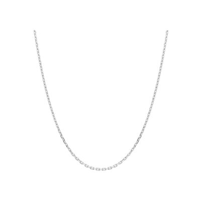 Chaîne maille forçat en or blanc