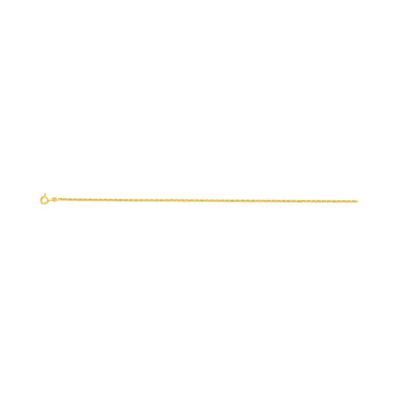Chaîne forçat en or jaune, 45cm
