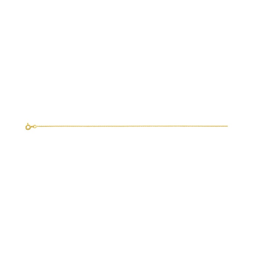 Chaîne forçat ronde en or jaune, 40cm
