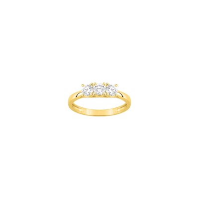 Bague en or jaune et diamant 0.60ct