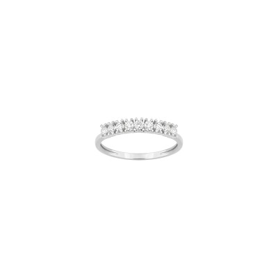Alliance en or blanc et diamant de synthèse 0.30ct