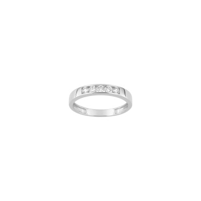 Bague en or blanc et diamant 0.35ct