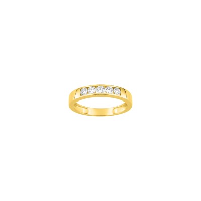 Bague en or jaune et diamant 0.50ct