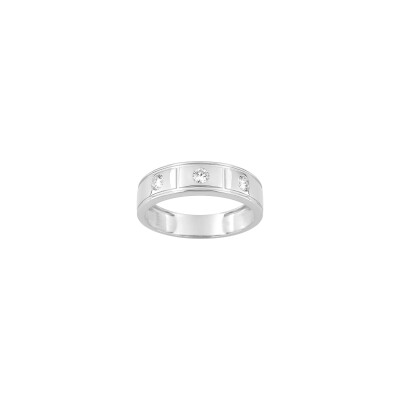 Bague en or blanc et diamant 0.30ct