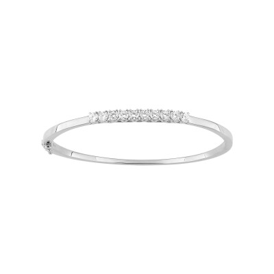 Bracelet Jonc en or blanc et diamant 1.00ct 