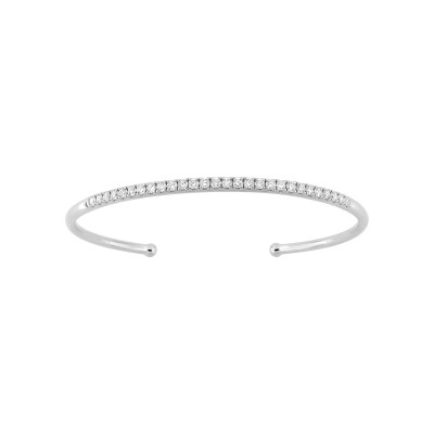 Bracelet Jonc en or blanc et diamant 0.87ct 