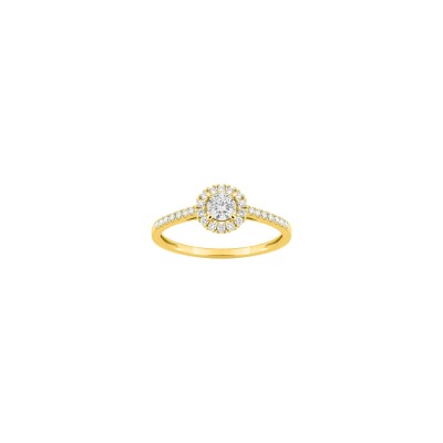 Bague en or jaune et diamant 0.45ct