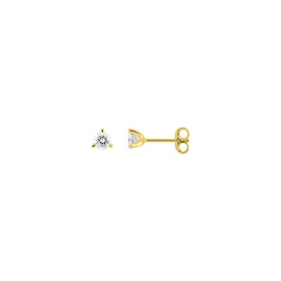 Clous d'oreilles en or jaune