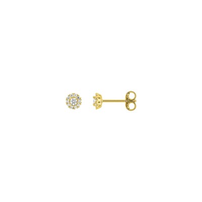Clous d'oreilles en or jaune