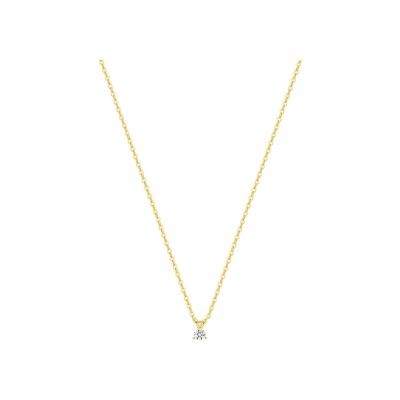 Collier en or jaune et diamant 0.05ct