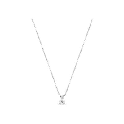 Collier en or blanc et diamant 0.20ct