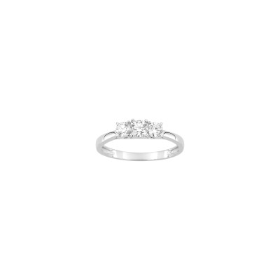 Bague en or blanc et diamant 0.50ct