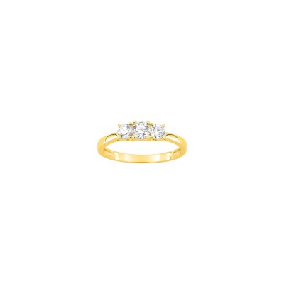 Bague en or jaune et diamant 0.50ct