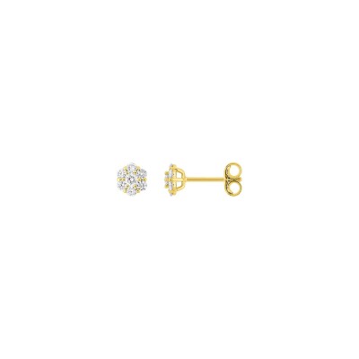 Clous d'oreilles en or jaune