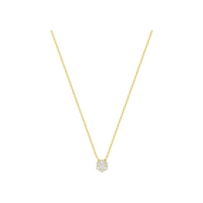 Collier en or jaune et diamant 0.15ct