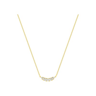 Collier en or jaune et diamant 0.17ct