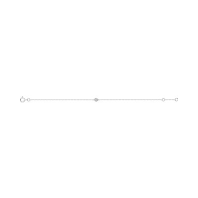 Bracelet Jonc en or blanc et diamant 0.12ct 