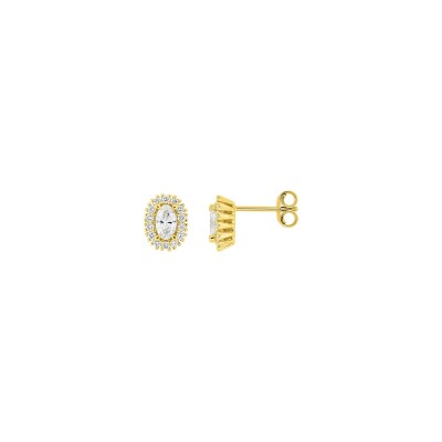 Clous d'oreilles en or jaune