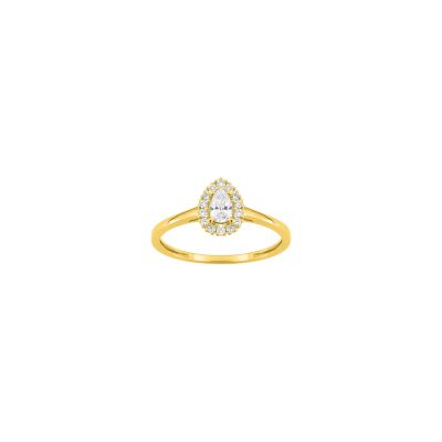 Bague en or jaune et diamant 0.29ct