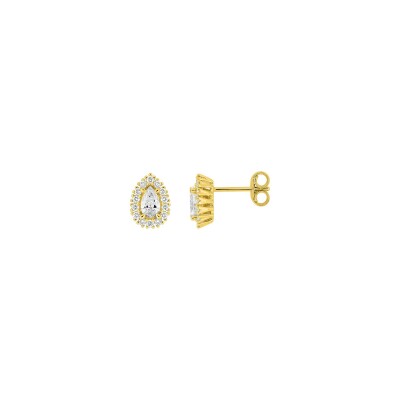 Clous d'oreilles en or jaune
