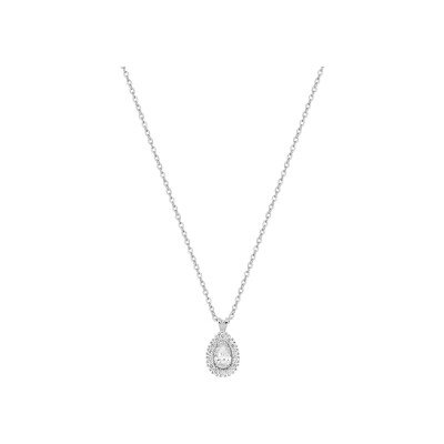 Collier en or blanc et diamant 0.29ct
