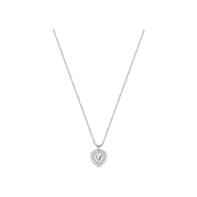 Collier en or blanc et diamant 0.29ct