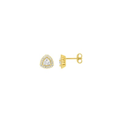 Clous d'oreilles en or jaune