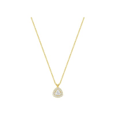 Collier en or jaune et diamant 0.31ct