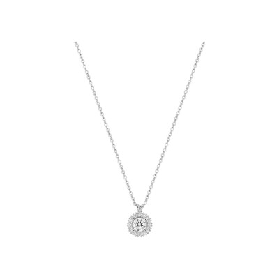 Collier en or blanc et diamant 0.35ct
