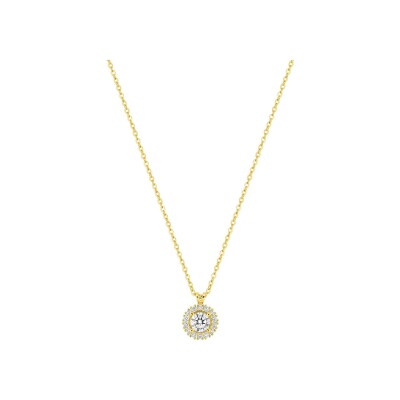 Collier en or jaune et diamant 0.35ct