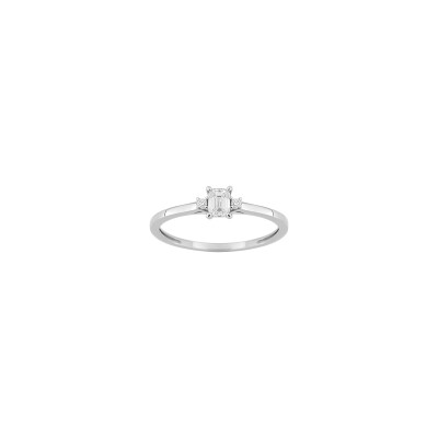 Bague en or blanc et diamant 0.27ct