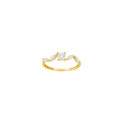 Bague en or jaune et diamant 0.50ct
