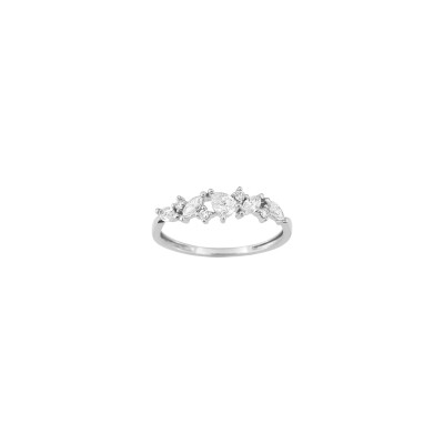 Bague en or blanc et diamant 0.46ct