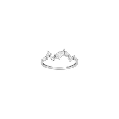 Bague Diamanti en or blanc et diamant de synthèse 0.49ct