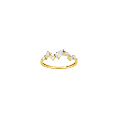 Bague en or jaune et diamant 0.49ct